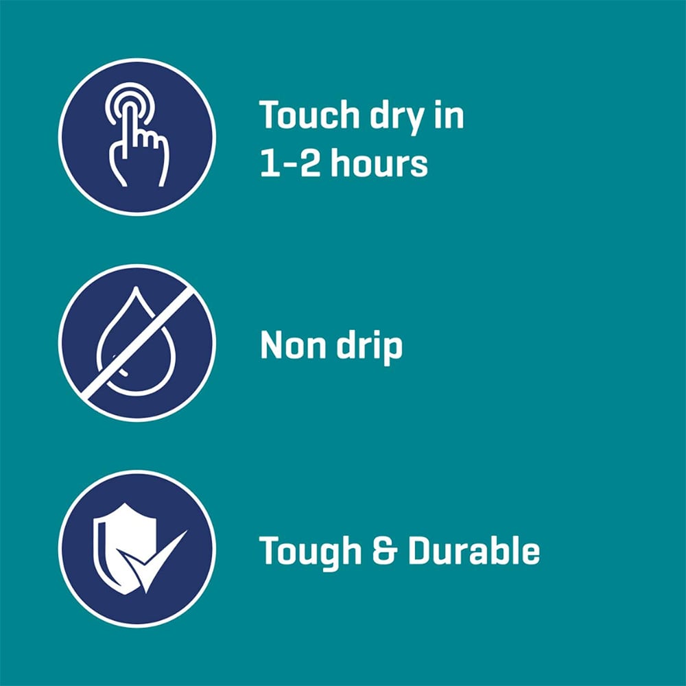 Johnstone's Interior Wood and Metal Quick Dry Eggshell Paint - Black / 2.5l Image 6