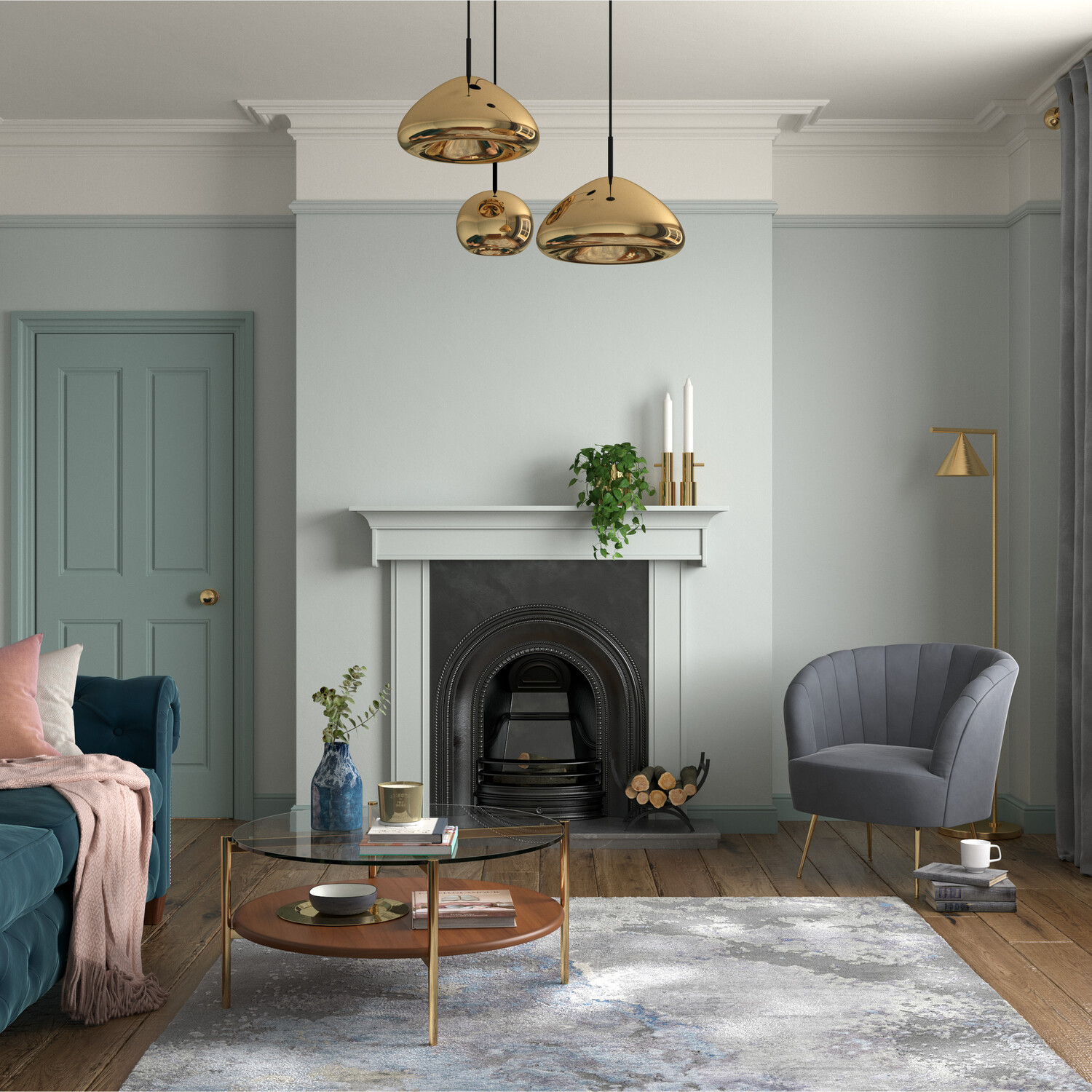 Dulux Heritage Walls and Ceilings Green Slate Velvet Matt Emulsion Paint Tester Image 7