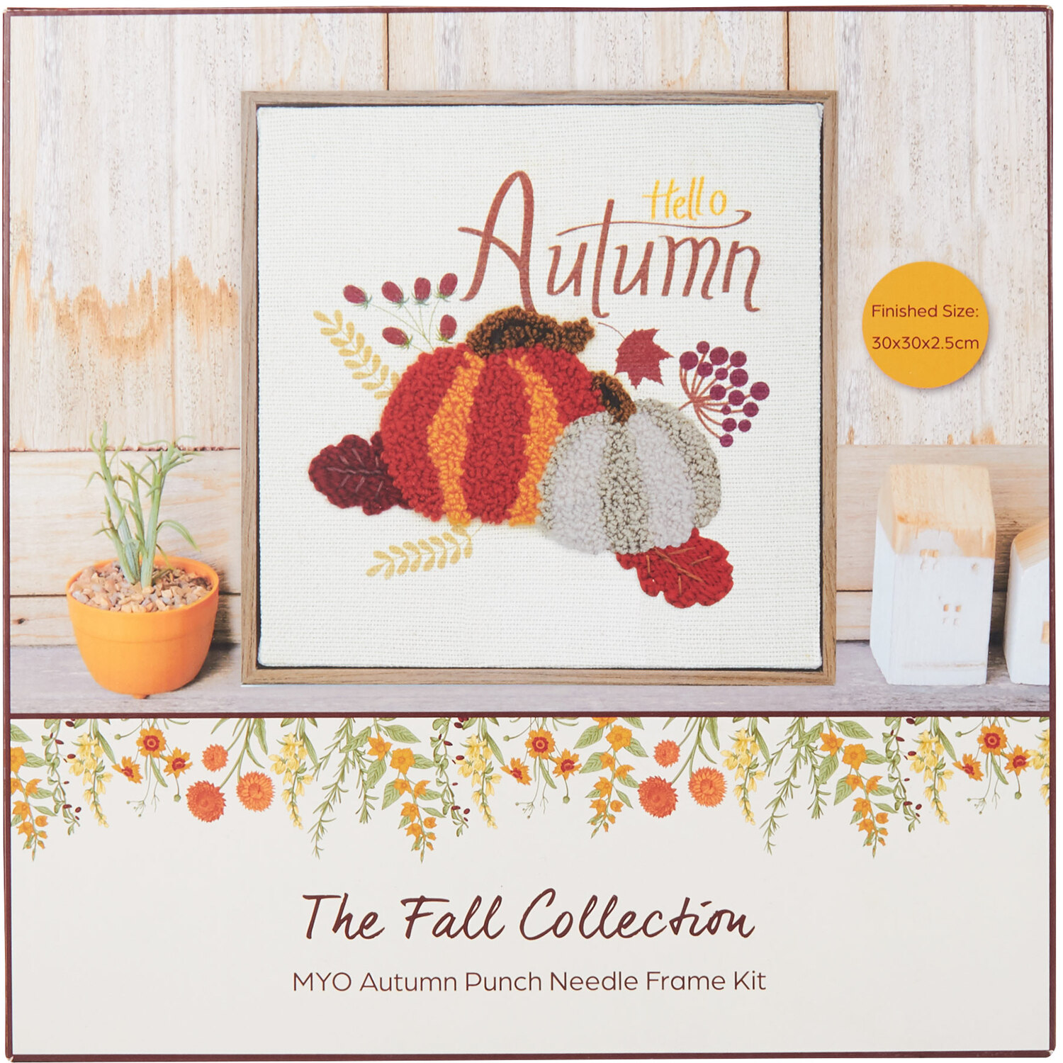 The Fall Collection MYO Autumn Punch Needle Frame Kit Image 1