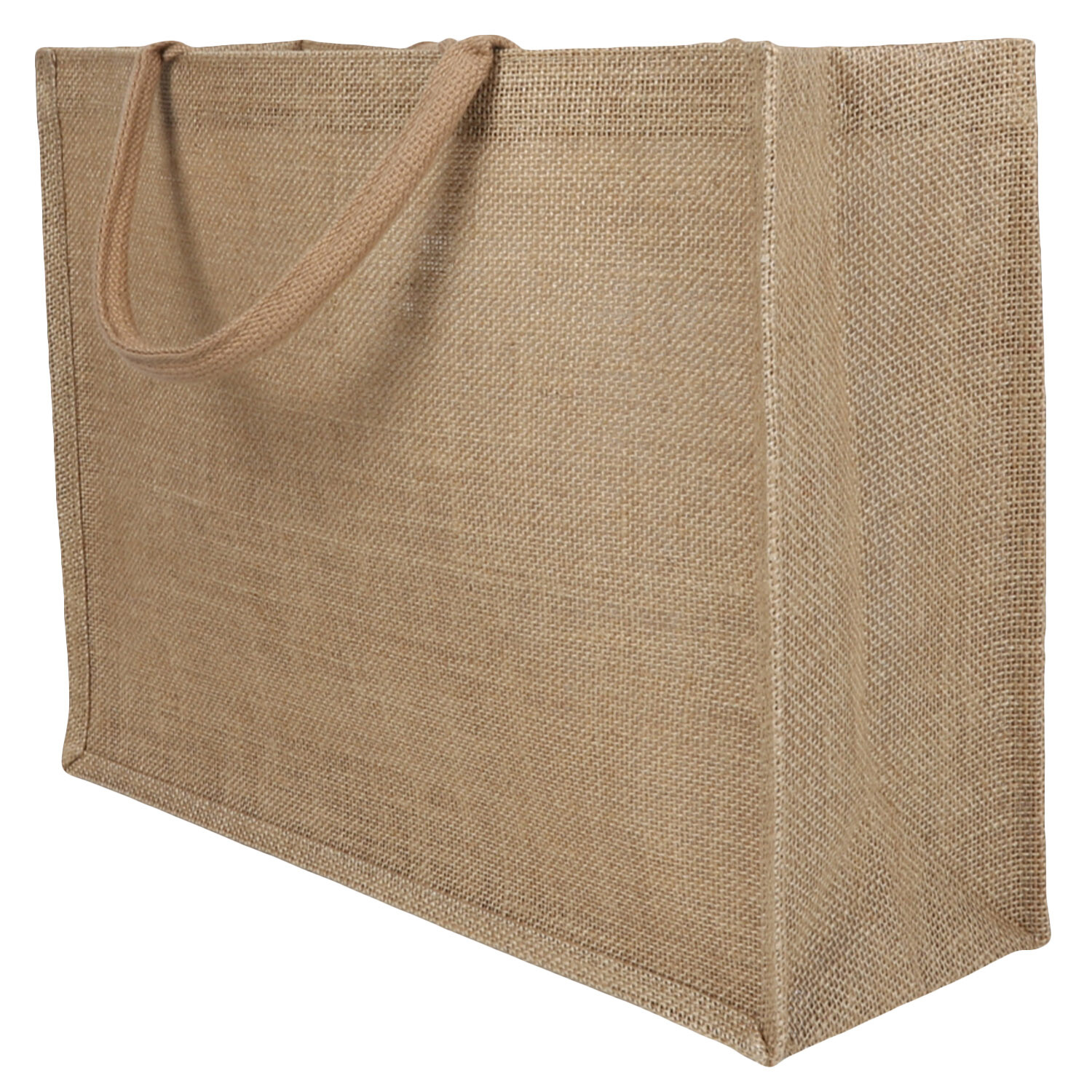 Hessian Shopper Bag - Black or Natural Image 4