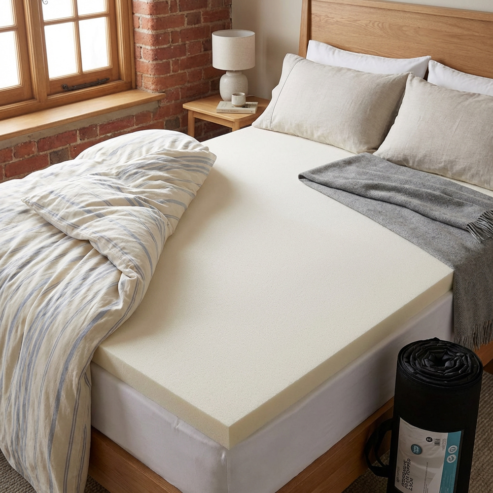 My Home Double Responsive Foam Mattress Topper Image 4