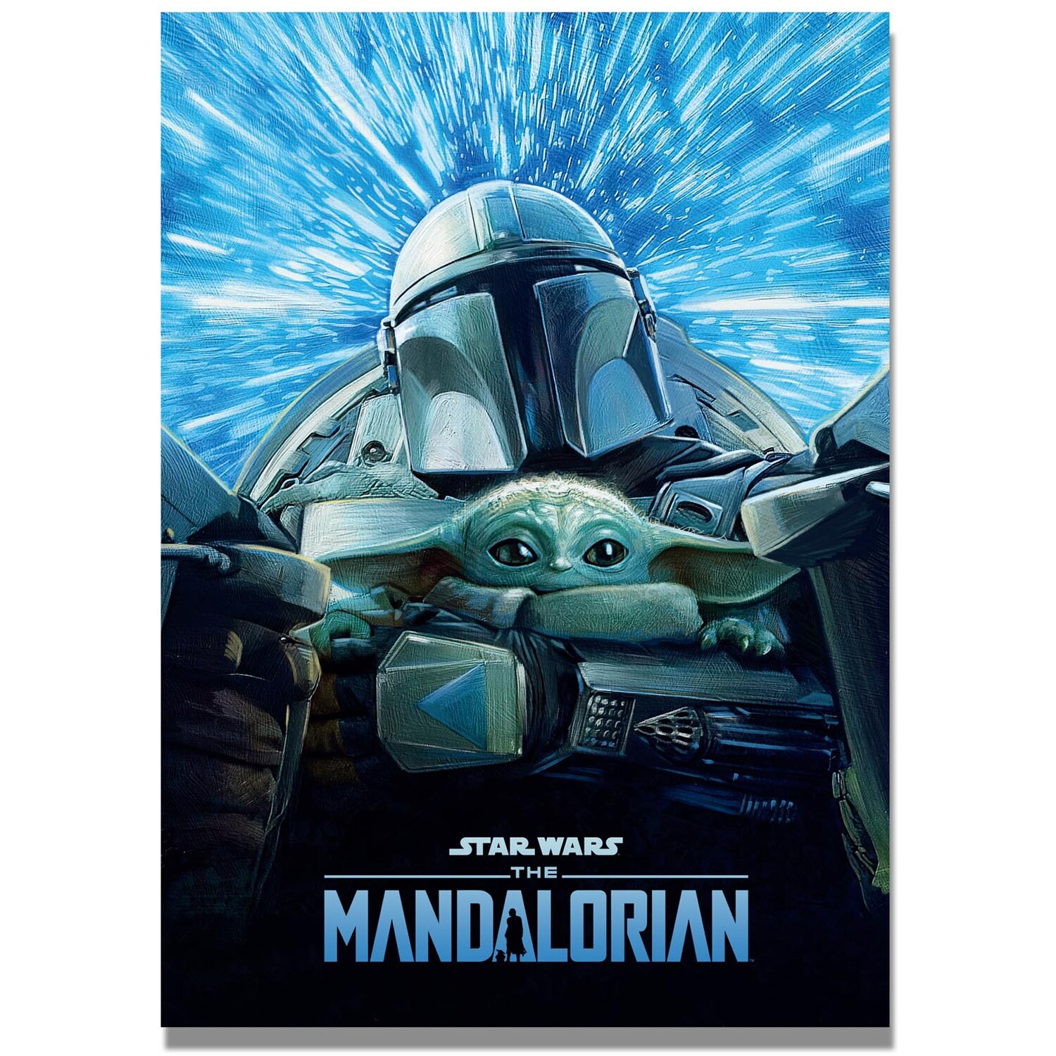 The Mandalorian Lightspeed Canvas - Blue Image 1