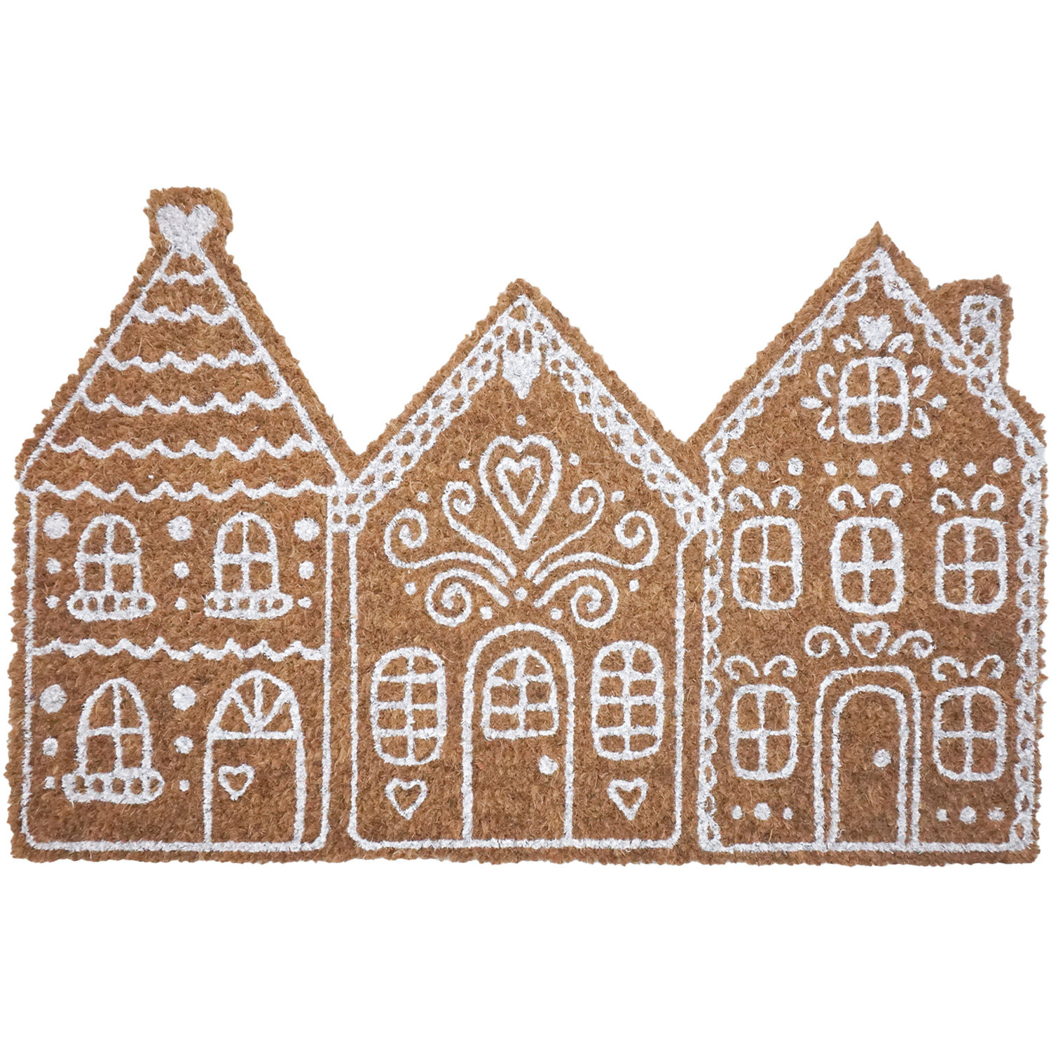 Christmas Printed Coir Mat - Brown Image 5