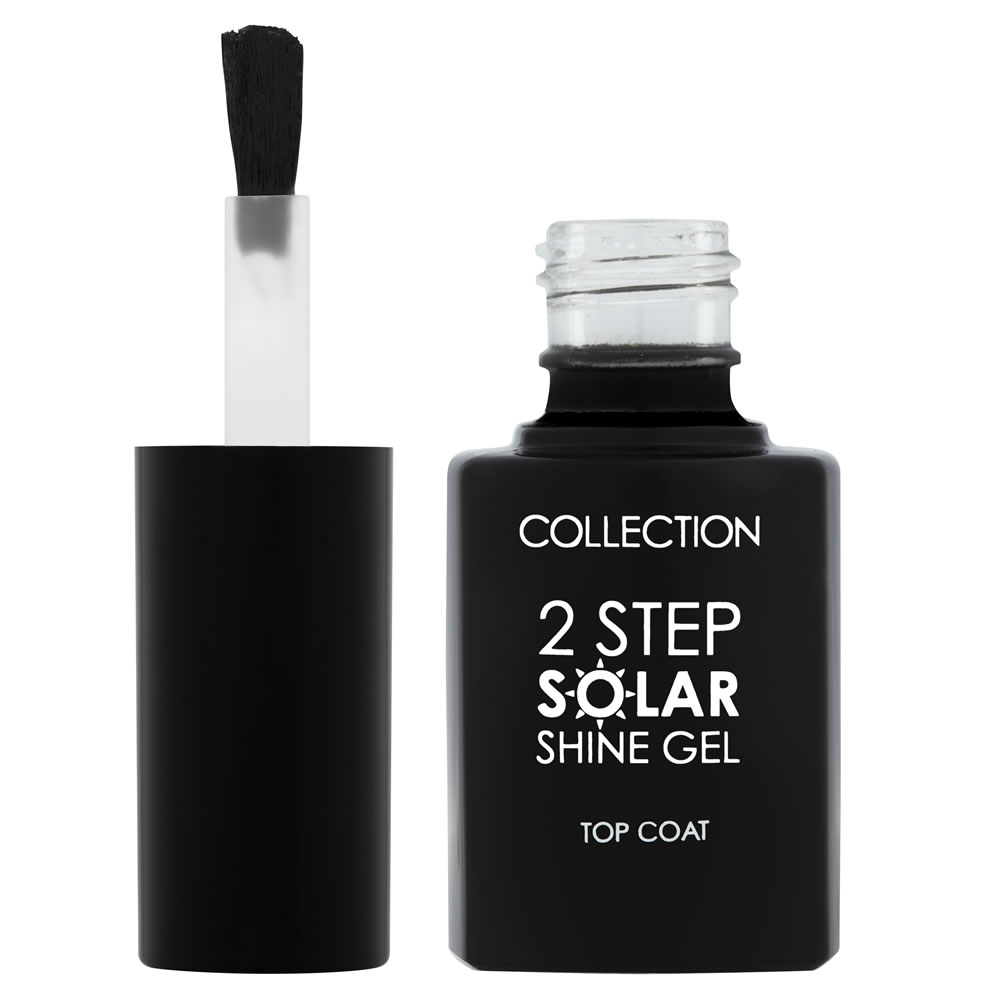 Collection 2 Step Solar Shine Gel Nail Colour Top Coat 11ml Image 2