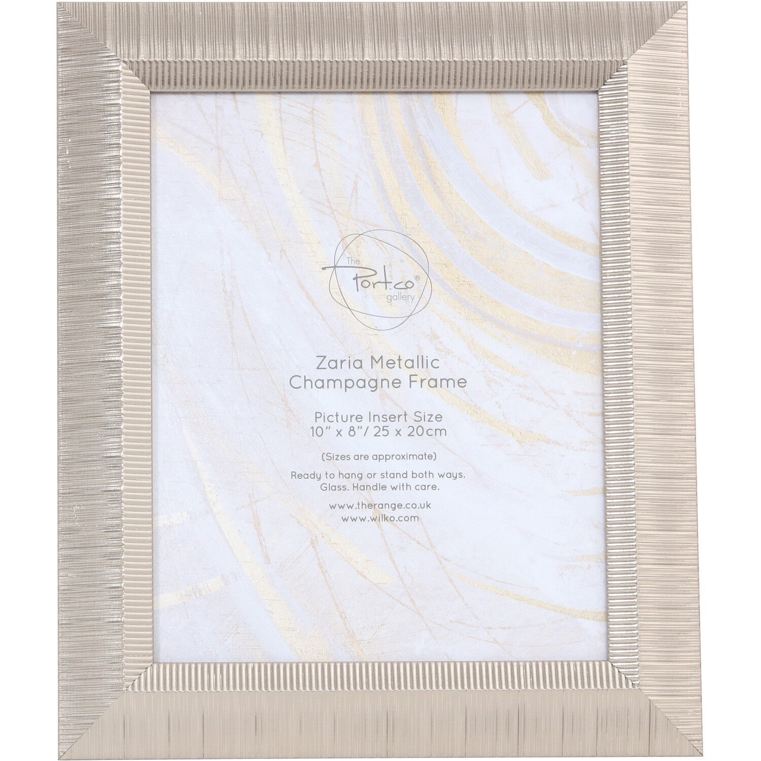 Zaria Metallic Champagne Frame - Gold / 10x8in Image 1