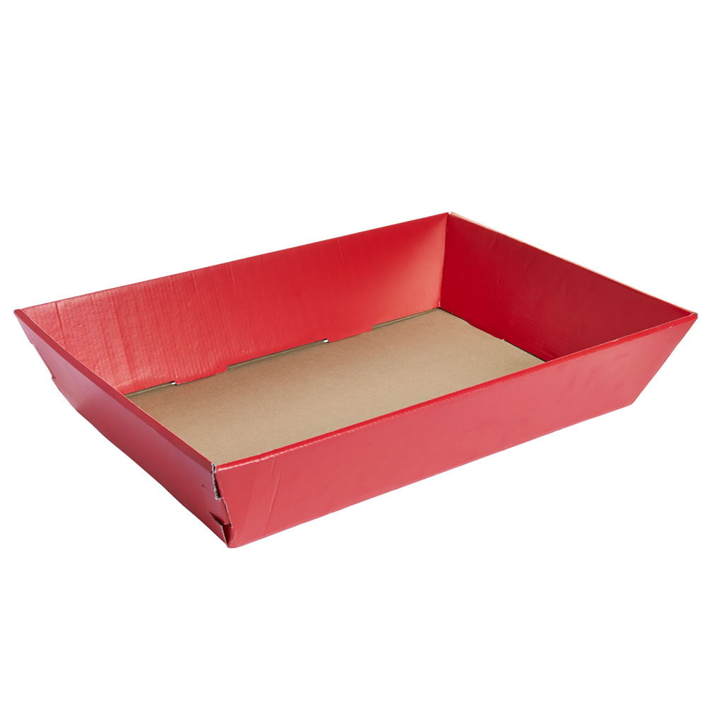 Wilko Large Red Flat-Pack Christmas Hamper Image