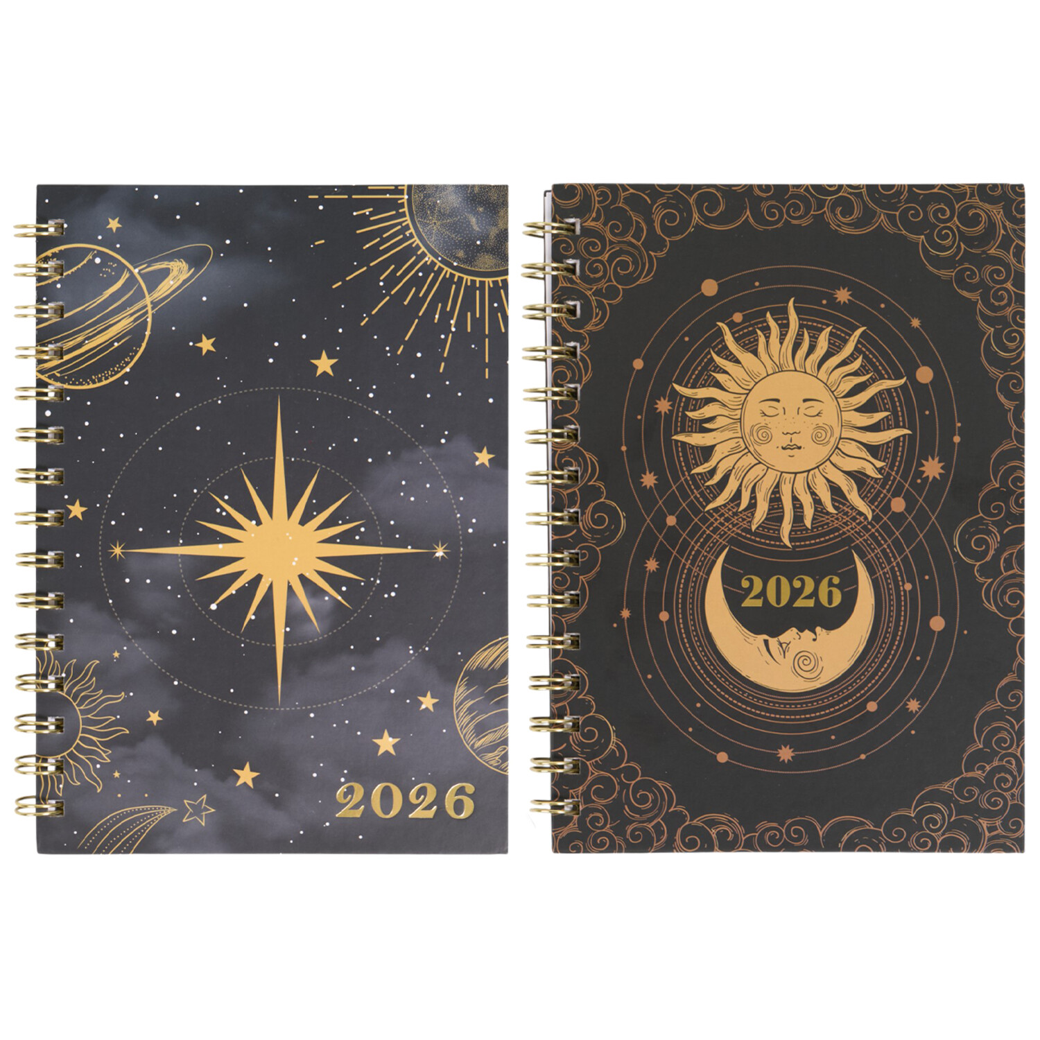 2026 Foiled Astrological Spiral Diary Image 5