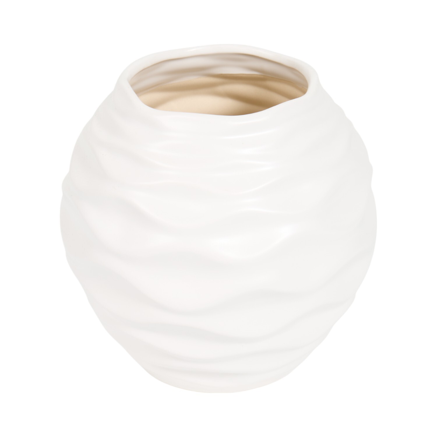 Sabrina Wavy VaseWhite Image 3