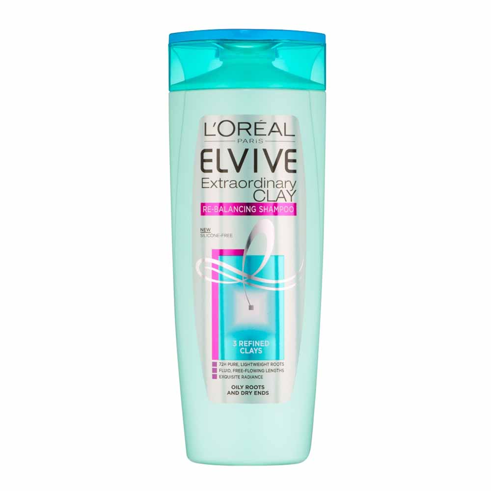 L’Oréal Paris Elvive Clay Shampoo for Oily Roots 400ml Wilko