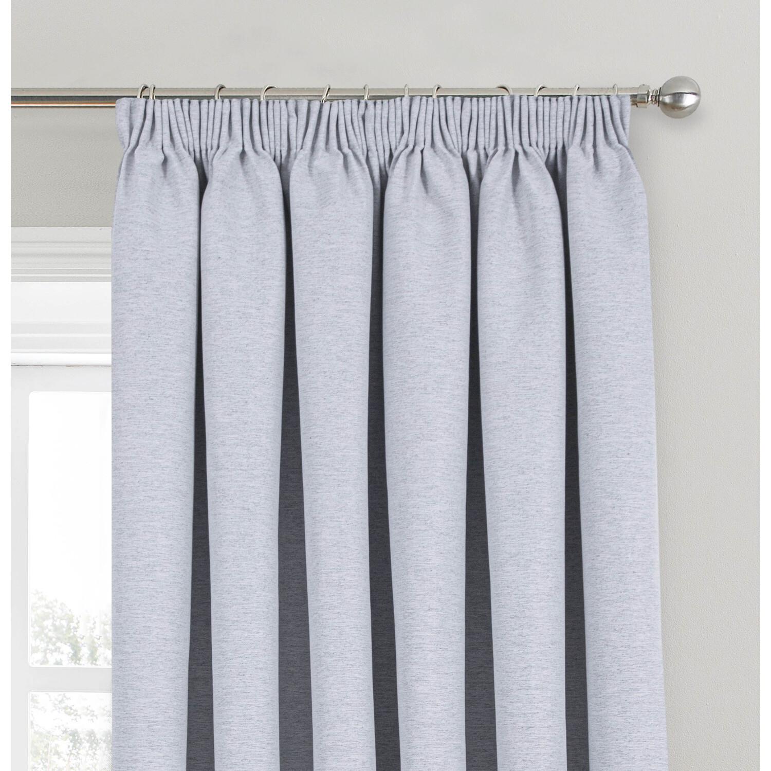 Divante Dusk Blackout Thermal Curtains - Silver / 183cm / 168cm Image 3
