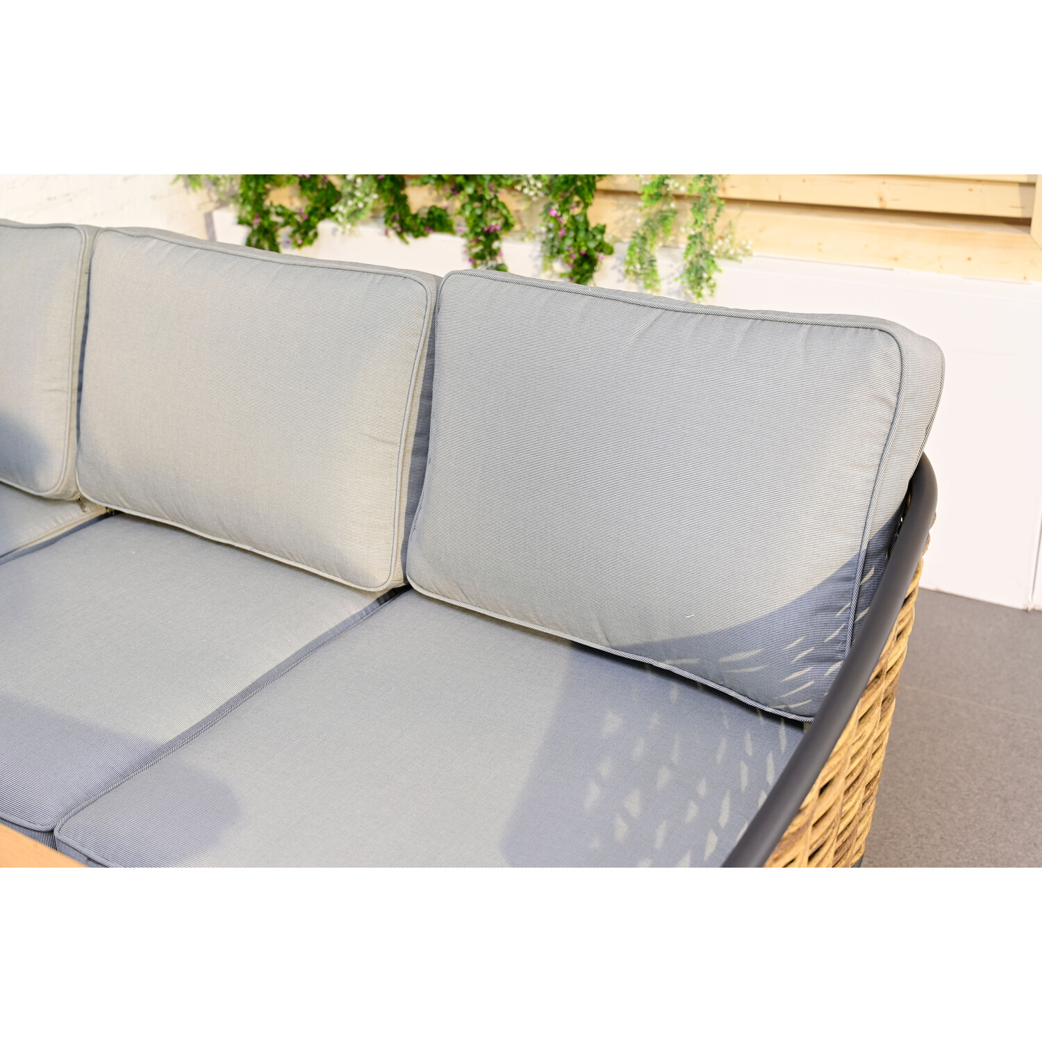 Beaumont 5 Seater Grey Rattan Corner Lounge Set Image 7