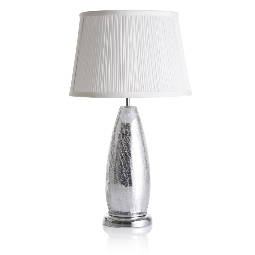 Wilko Isabelle Silver Table Lamp Image 3