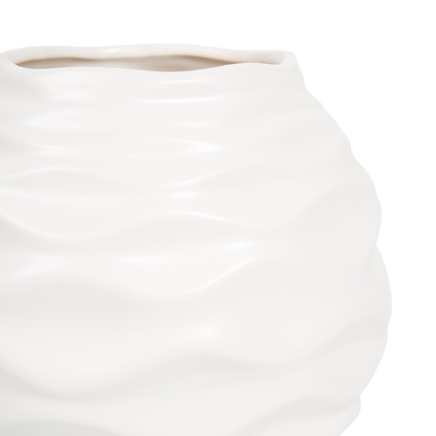Sabrina Wavy VaseWhite Image 2