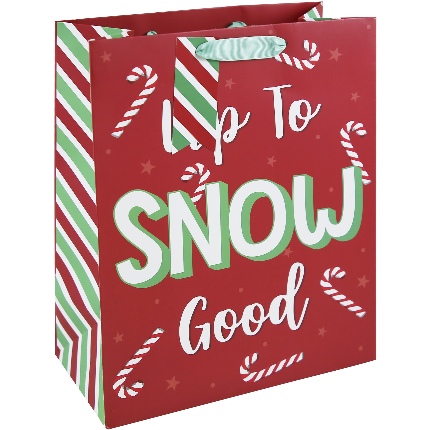 Red Up To Snow Good Gift Bag Image 1