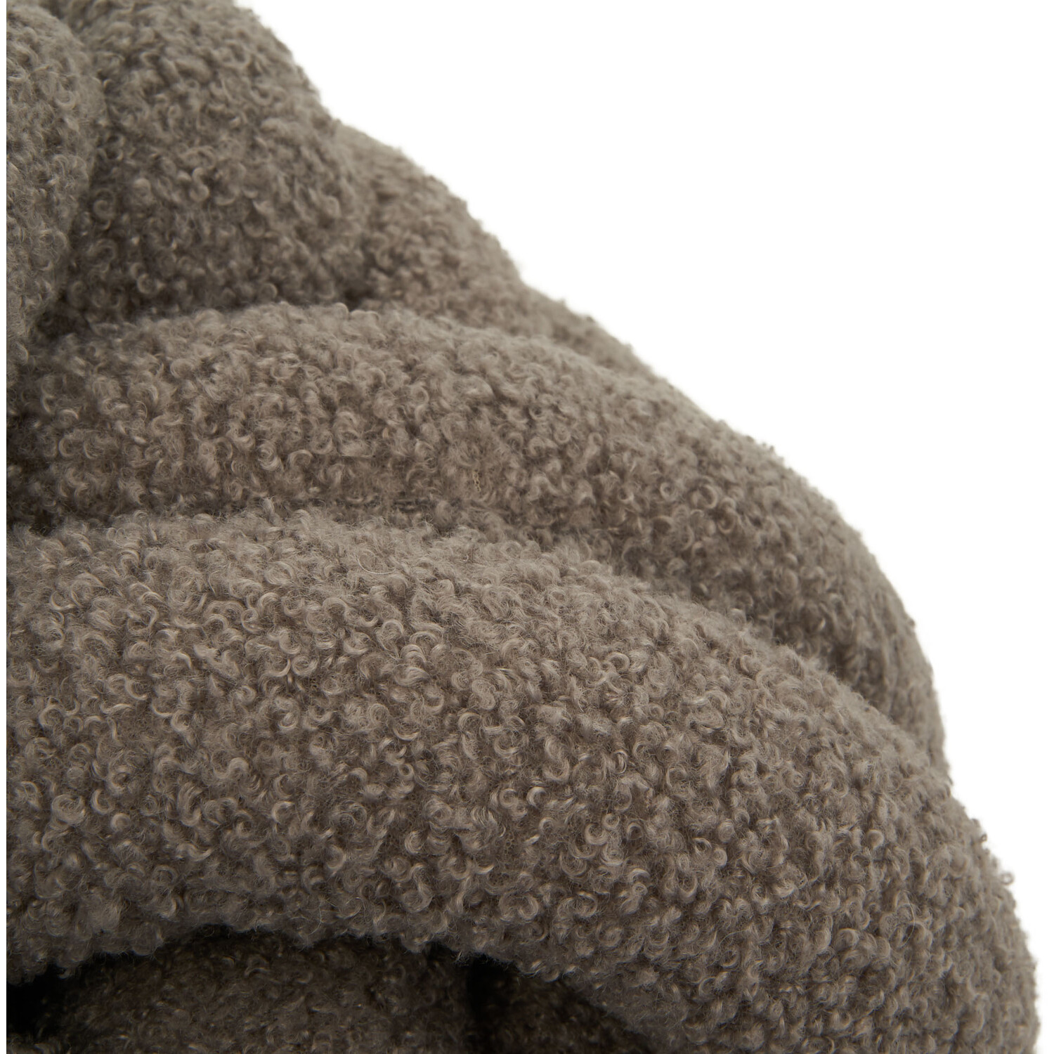 Knot Boucle Cushion - Charcoal Image 3