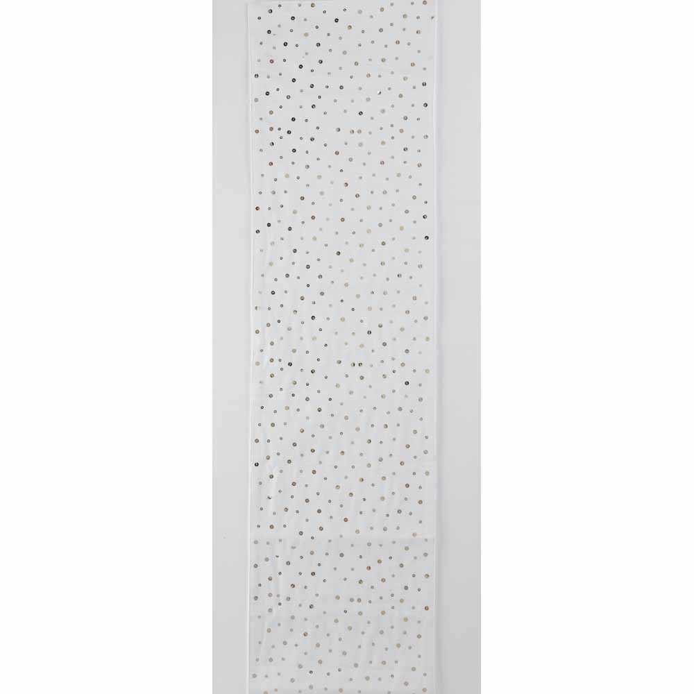Wilko Gold Sparkle Table Runner 220cm Wilko