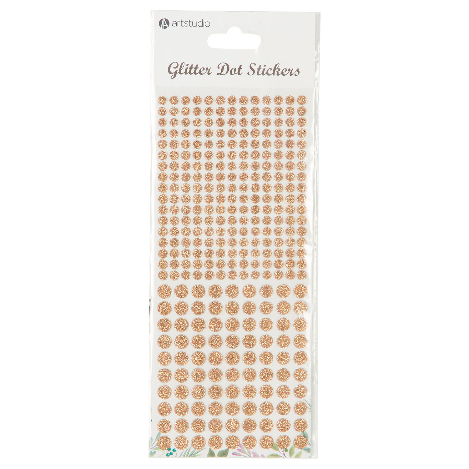 Glitter Dot Stickers Gold, Silver, Rose Gold or Black Image 1