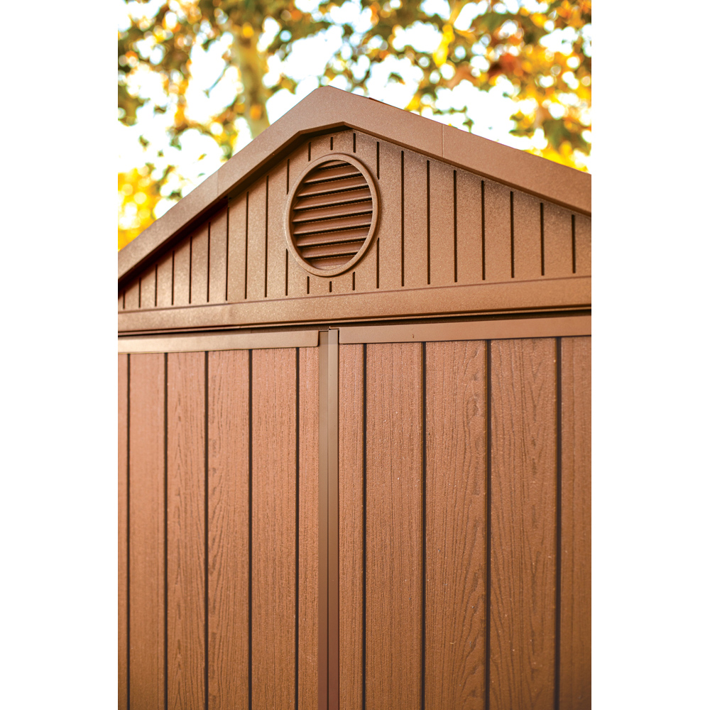 Keter Darwin 6 x 8ft Brown Outdoor Storage Shed Image 4