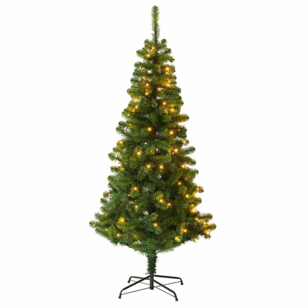 Wilko 6ft Green Pre-Lit Fir Artificial Christmas Tree Image 1
