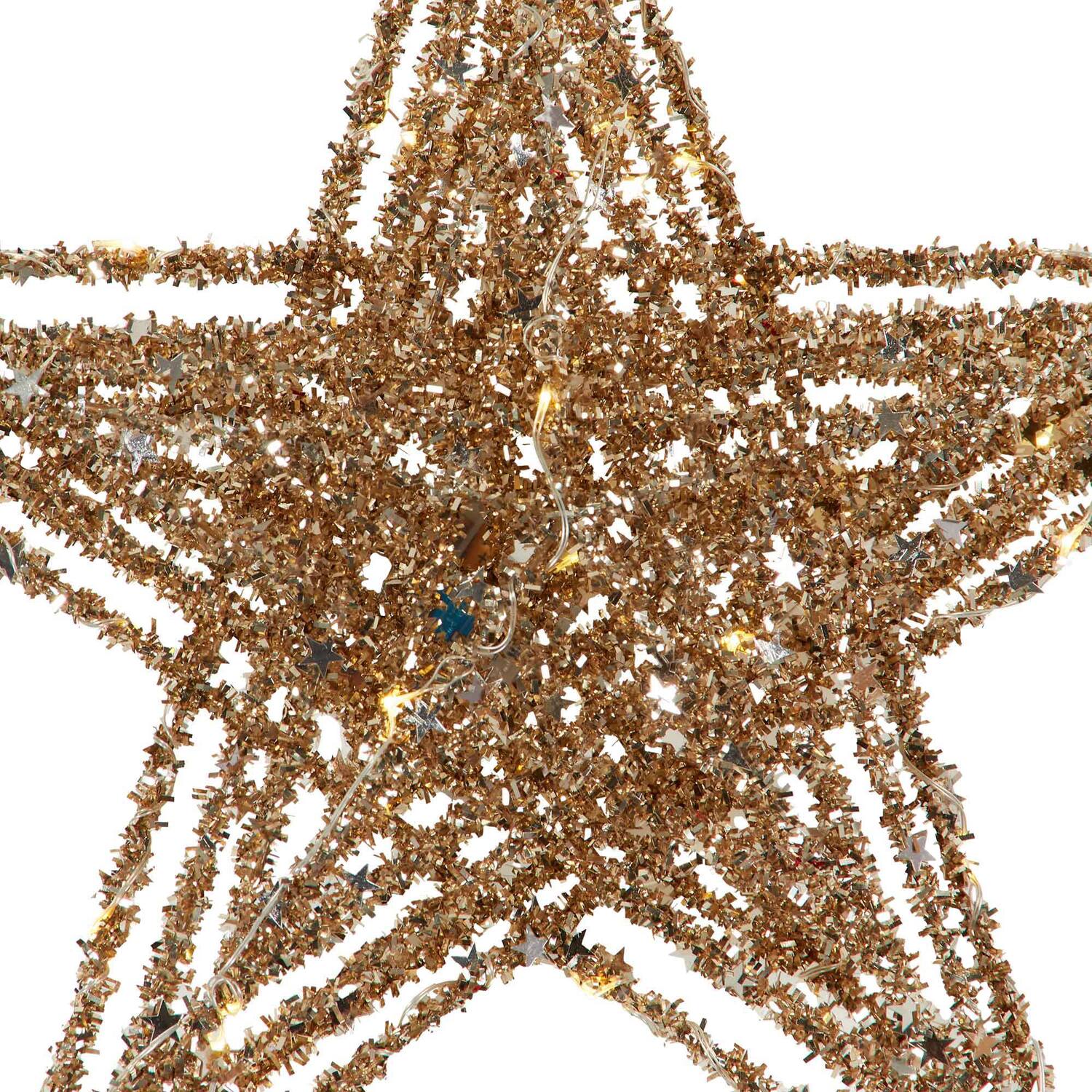 Gold Hanging Star Decoration - Gold Image 3