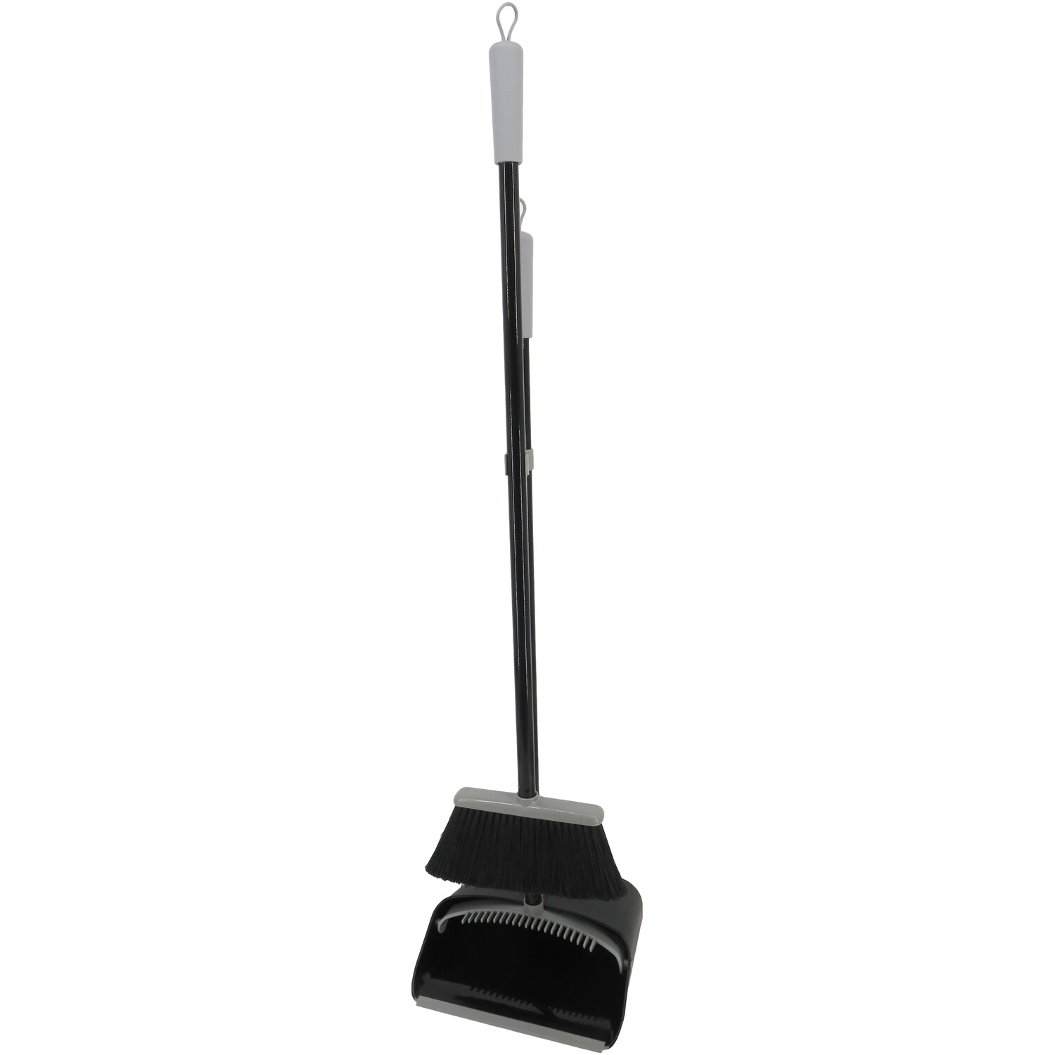 Argento Long Handle Dustpan and Broom - Grey Image 1