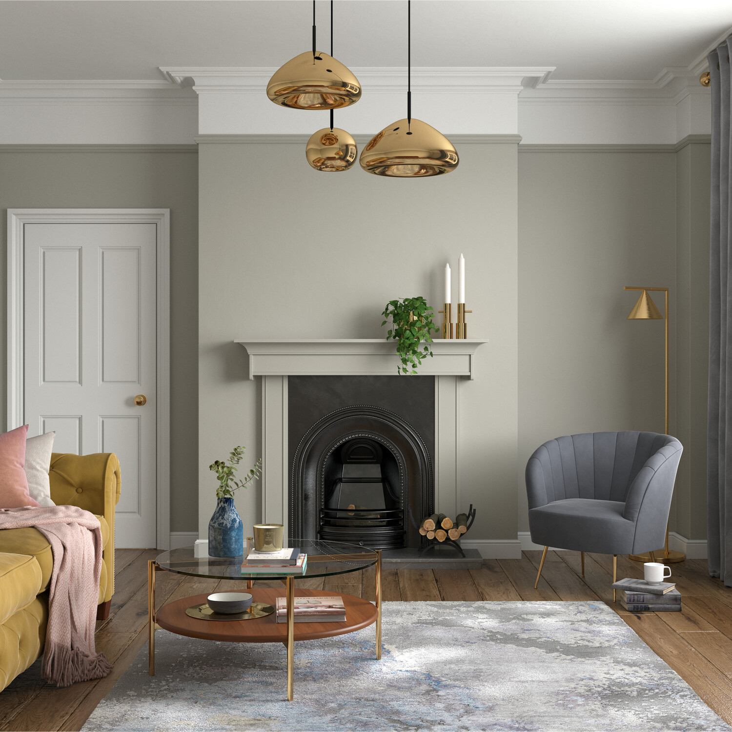 Dulux Heritage Walls and Ceilings Stone Green Velvet Matt Emulsion Paint Tester Image 8
