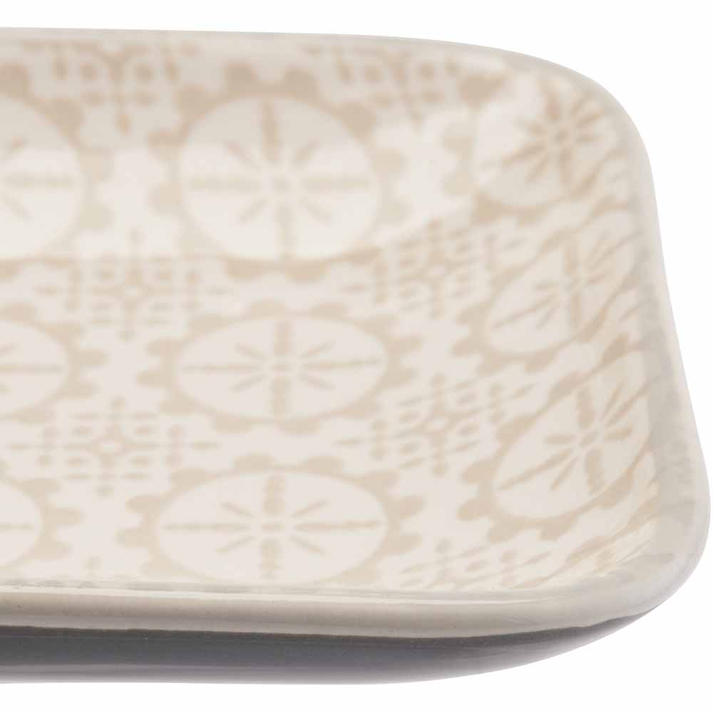 Wilko Grey Mezze Rectangular Plate Wilko