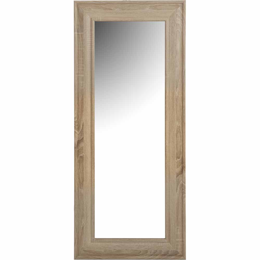Wilko Oak Effect Full Length Mirror Wilko