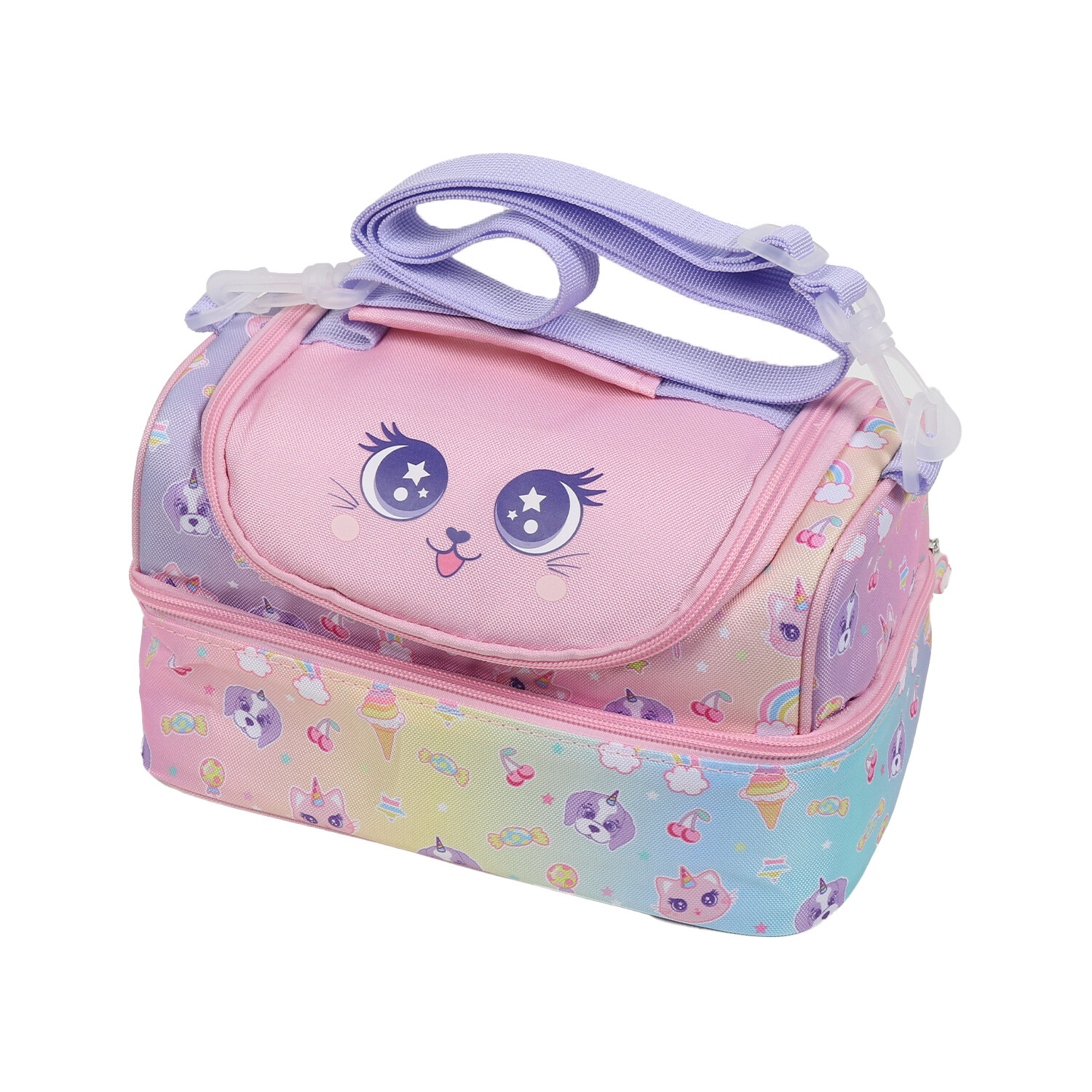 i-doodle Pet Pals Lunch Bag - Pink Image 5