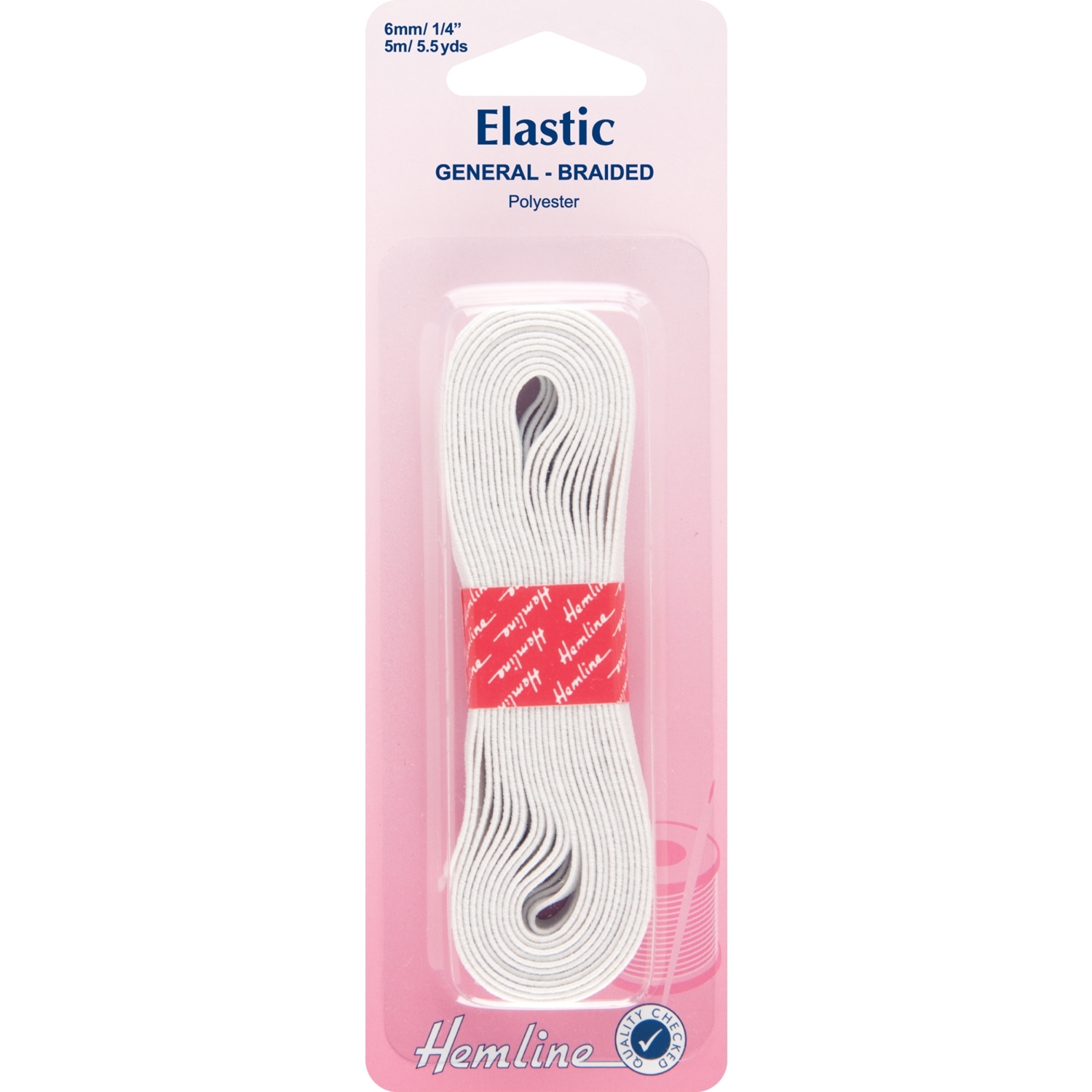 Hemline Elastic - Knitted White / 0.60cm Image