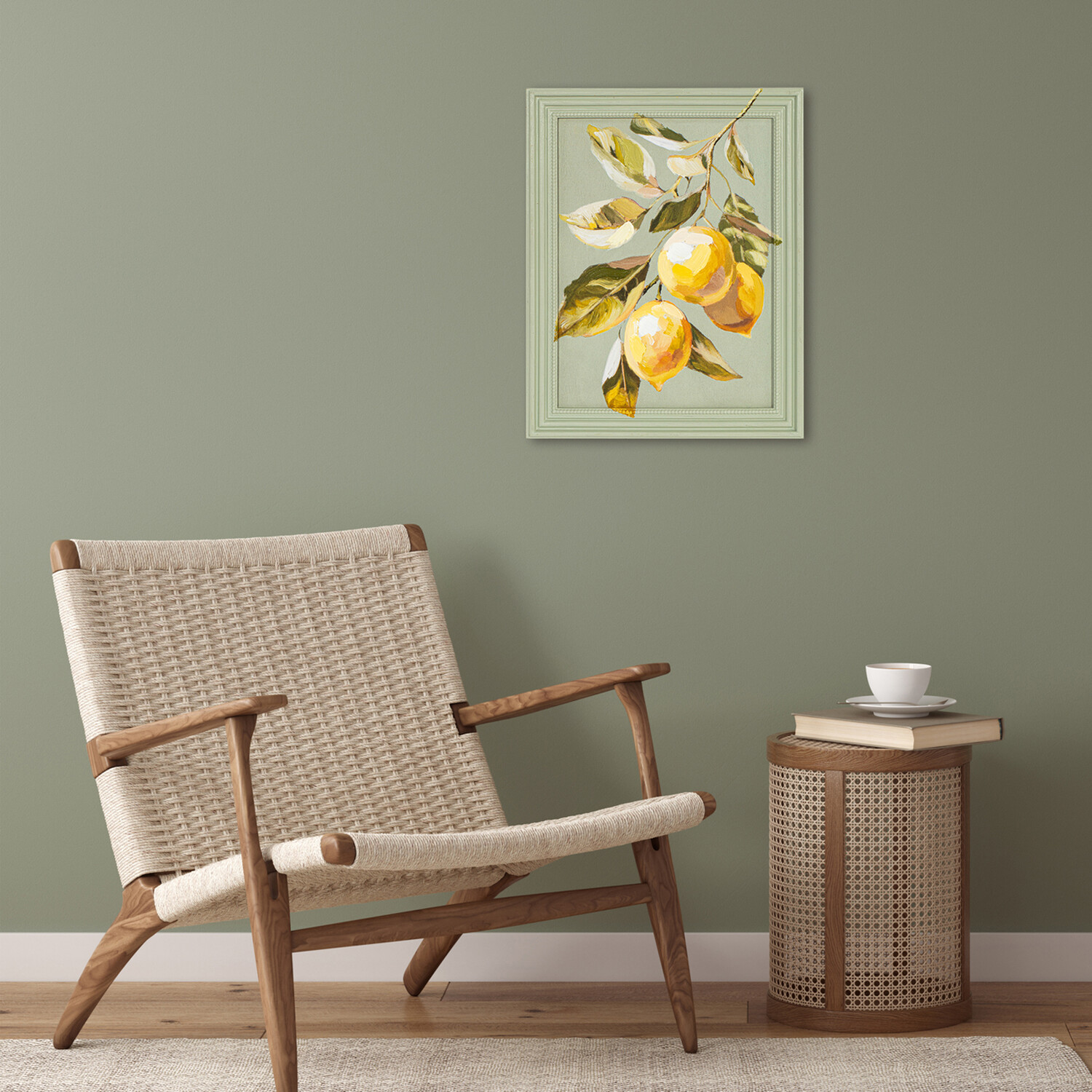 Mediterranean Fruit Painted Framed Art Image 2
