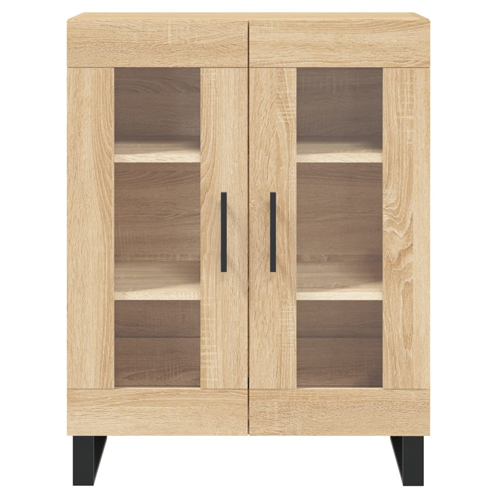 vidaXL 4 Glass Door Sonoma Oak Highboard Image 8