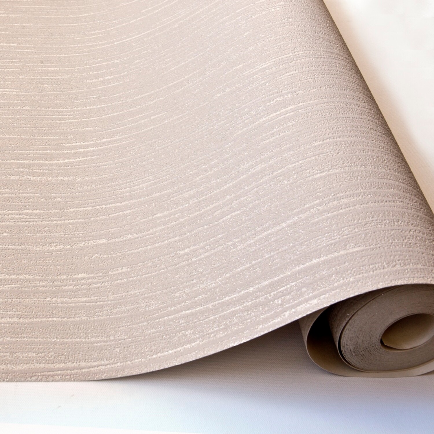 Grandeco Glitz Wallpaper - Taupe Image 1