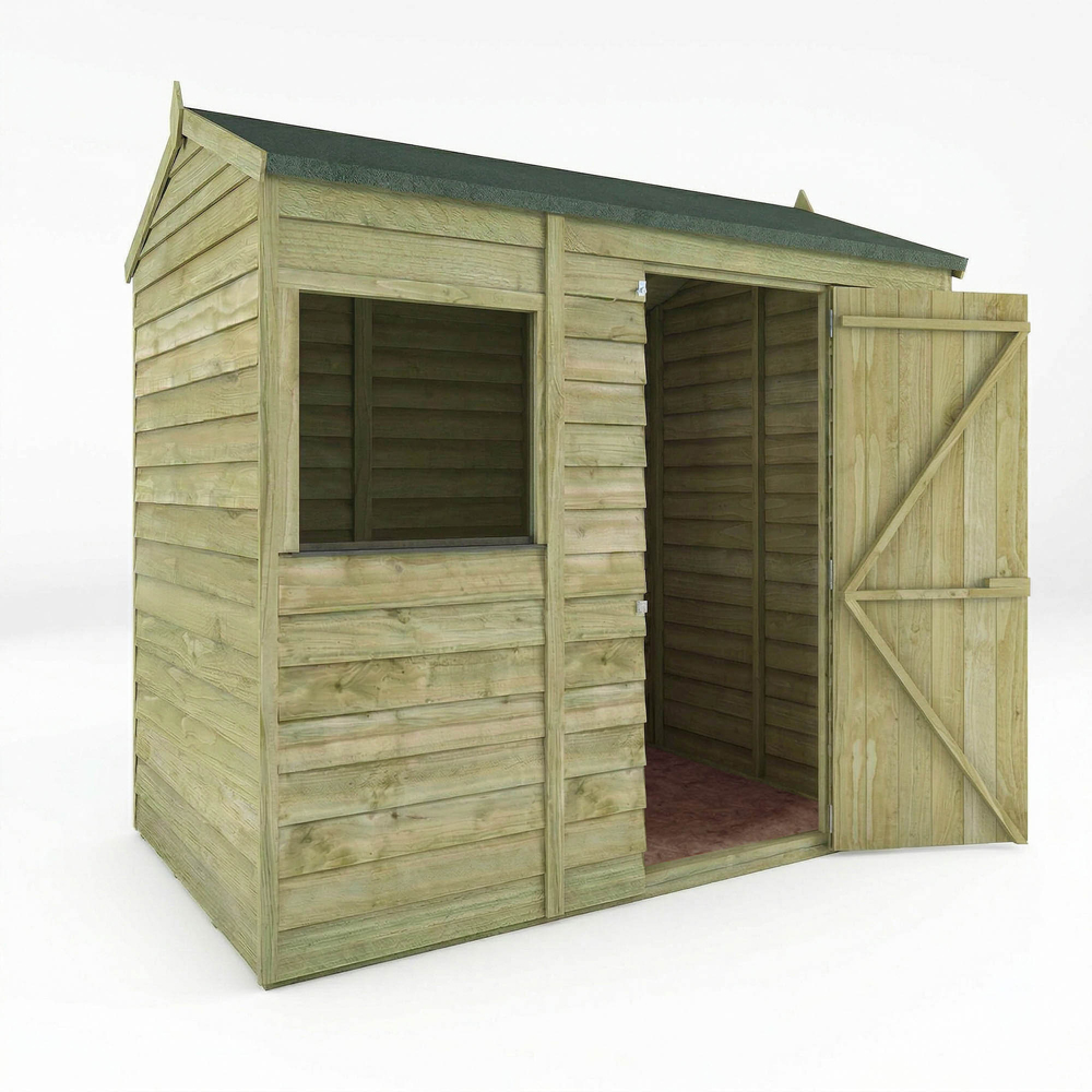 Mercia 4 x 6ft Overlap Reverse Apex Shed Image 4