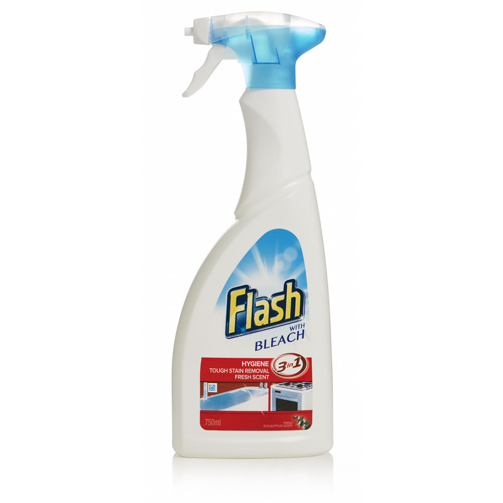 Flash with Bleach 3 in 1 Spray 750ml Image