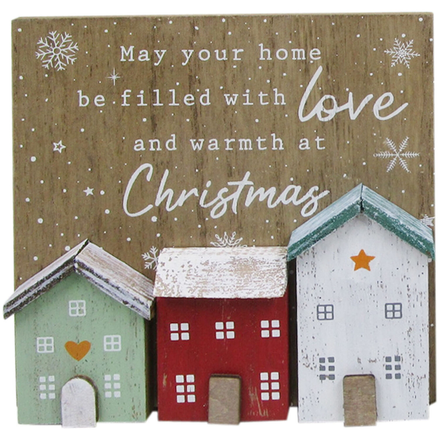 Filled With Love Christmas Wooden Wall Plaque Image
