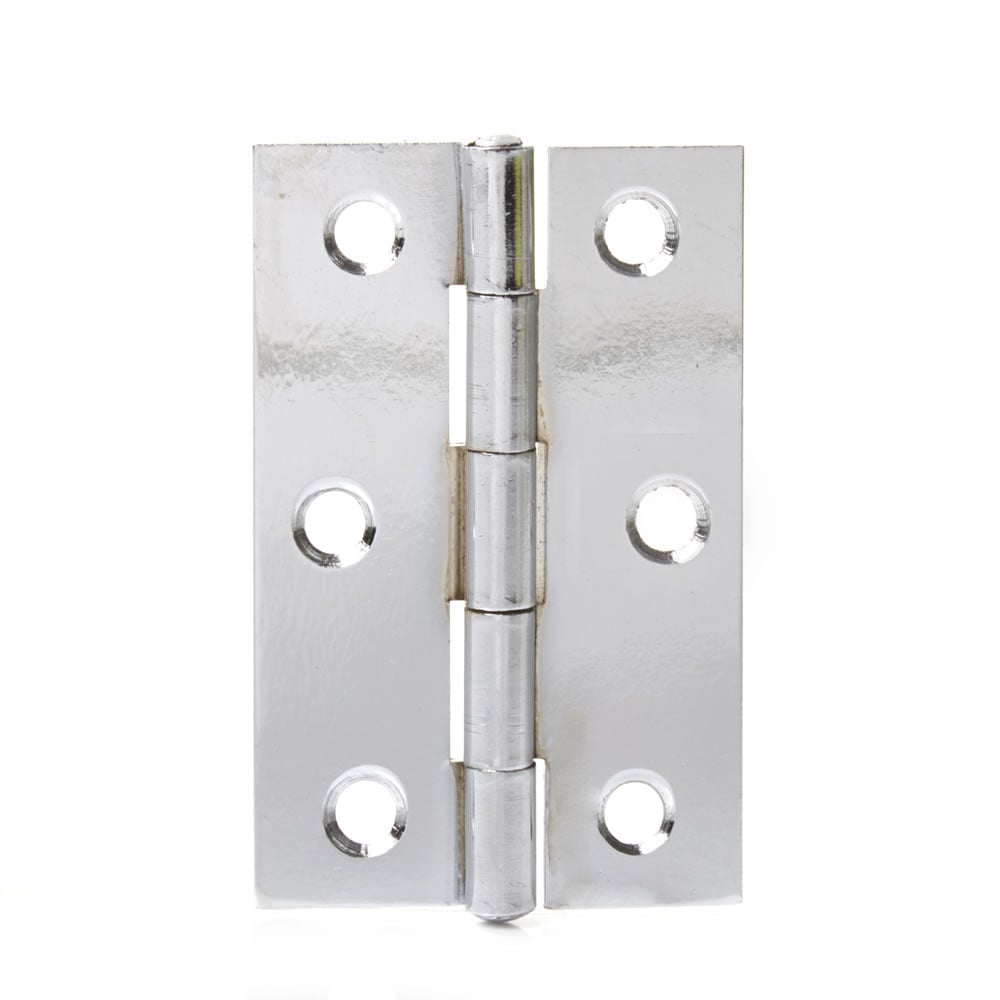 Wilko 75mm Chrome Plated Light Butt Hinge Image