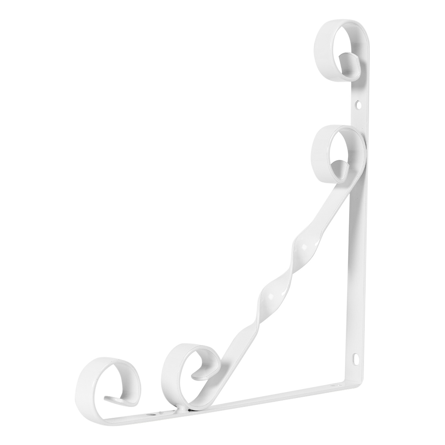 Ornamental Scroll Bracket - White / 20cm Image 2