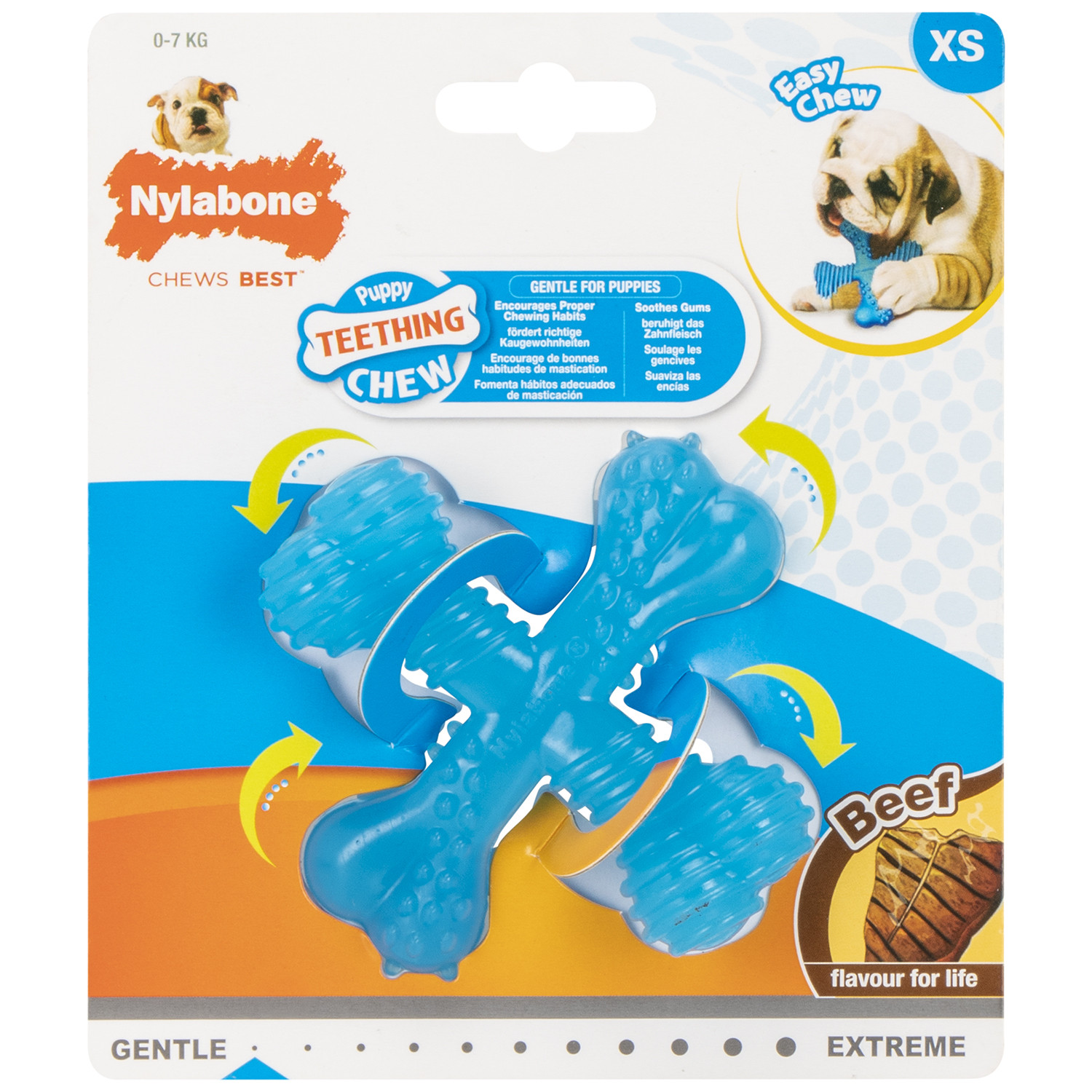 Nylabone Puppy X Bone Beef Small Image