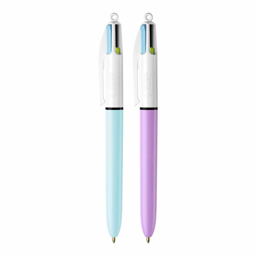 Bic 4 Colours Fun Ballpoint Pen Fashion Colours Image 1