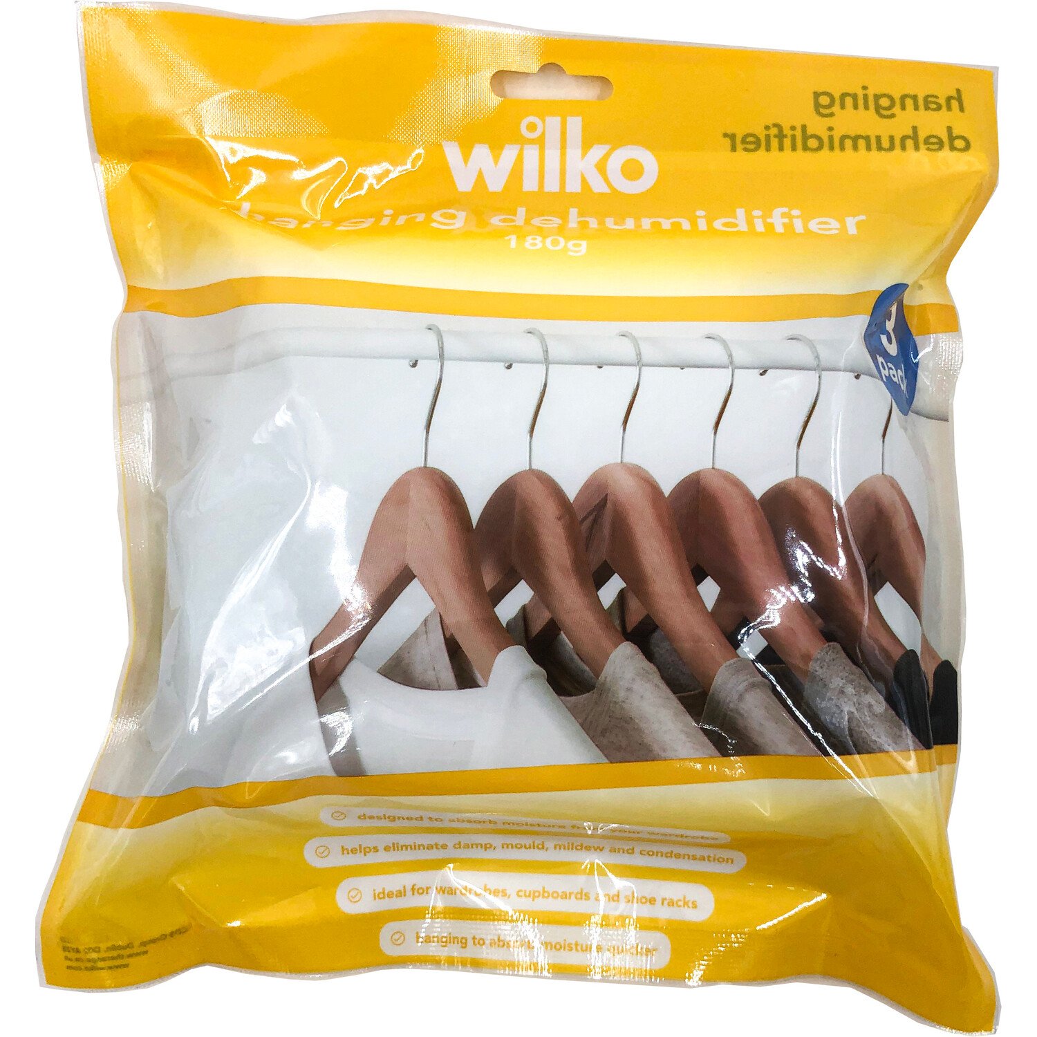 Pack of 3 Hanging Dehumidifier Bags Image 1