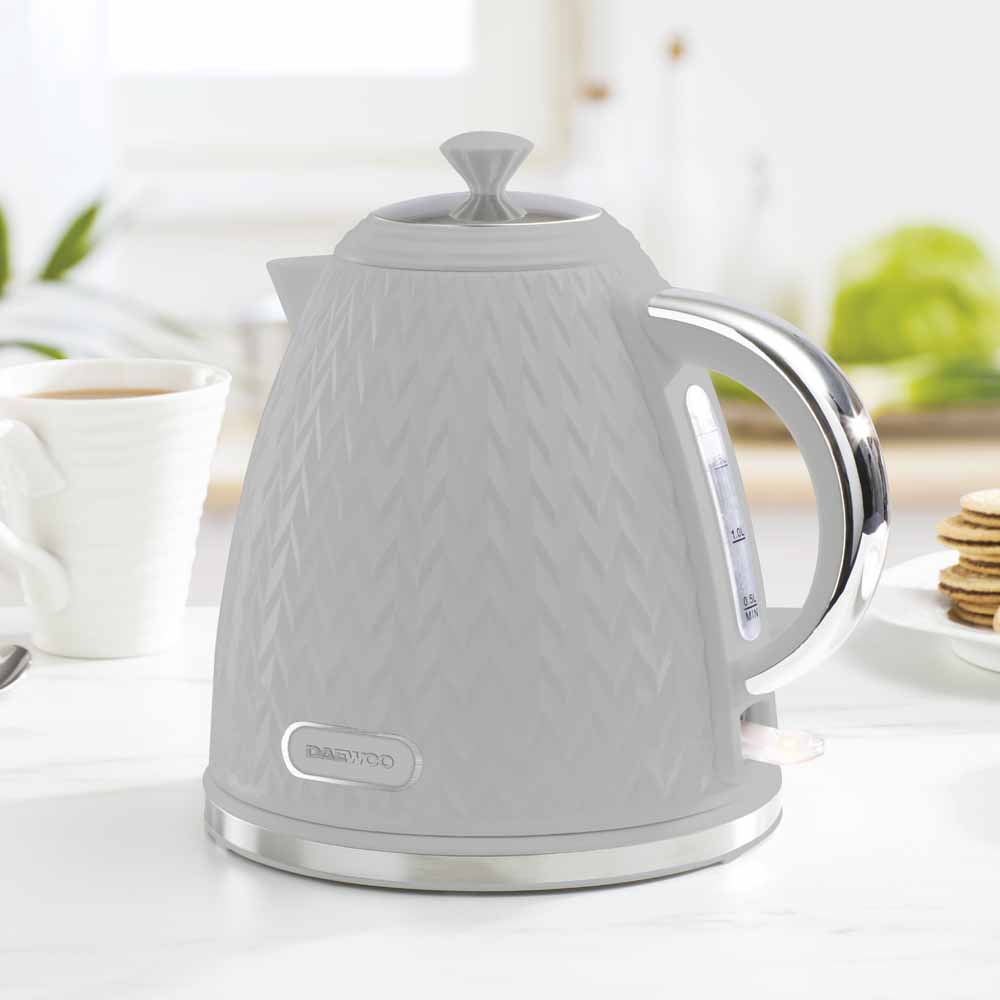 Daewoo Grey 1.7L Argyle Kettle 3KW Wilko