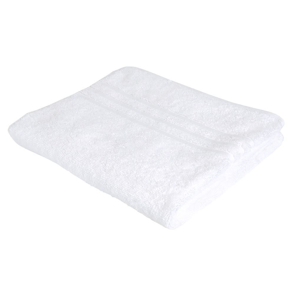 Wilko Best White Bath Towel Image 1