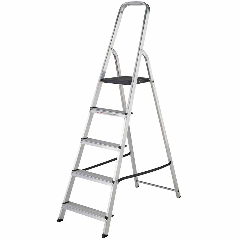 Abru 5 Tread Step Ladder Aluminium, steel, plastic  - wilko
