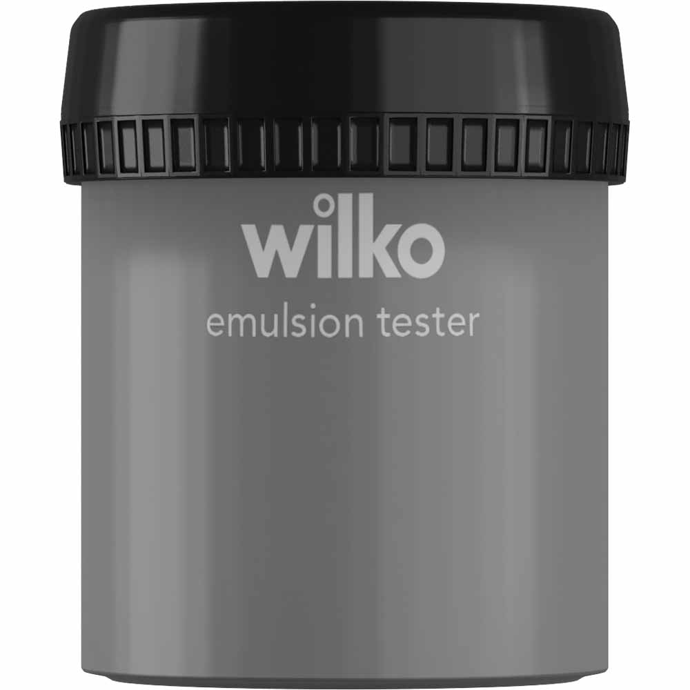 Wilko Pure Grey Emulsion Paint Tester Pot 75ml Image 1