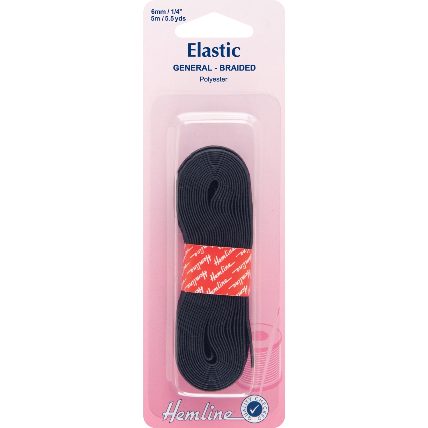 Hemline Elastic - Knitted Black / 0.60cm Image