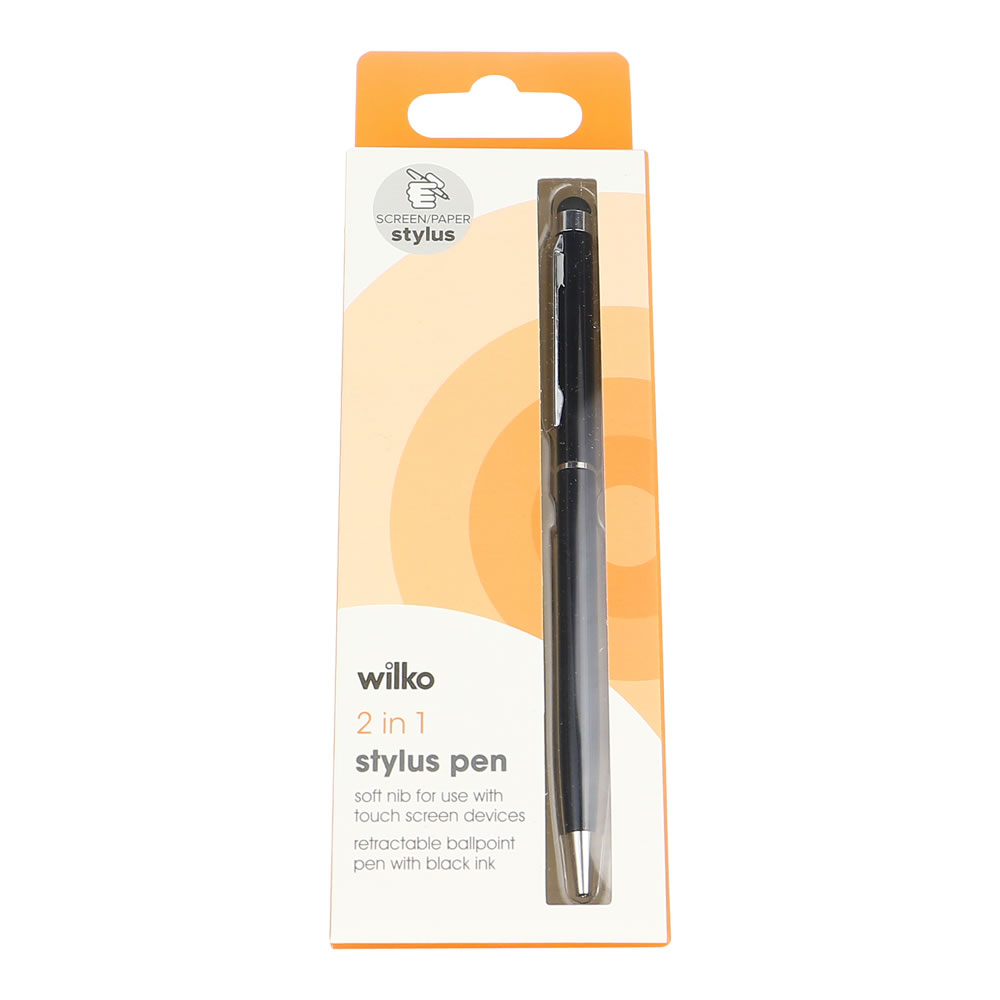 Wilko 2 In 1 Stylus Pen Image 1