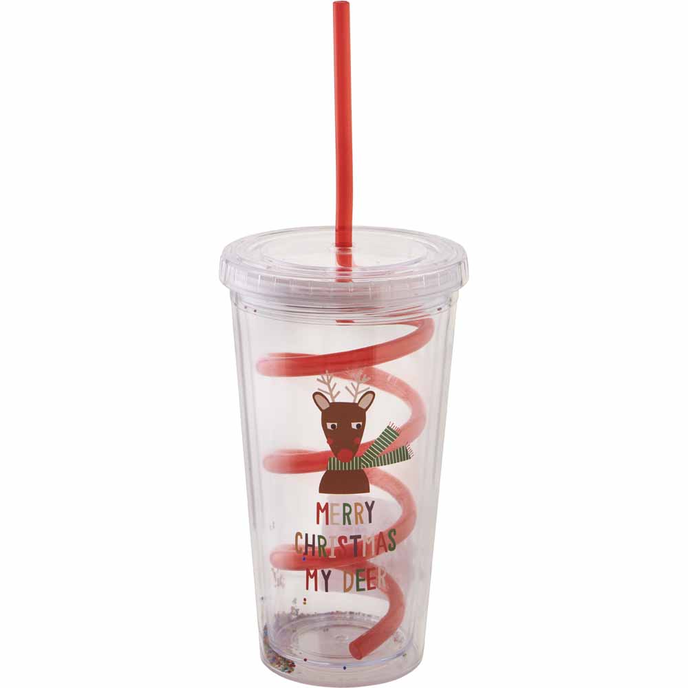 Wilko Twisty Straw Tumbler Wilko