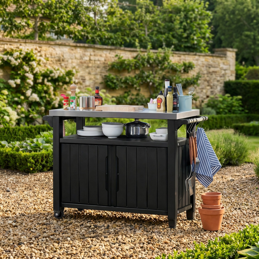 Keter Unity XL BBQ Table Black Image 5