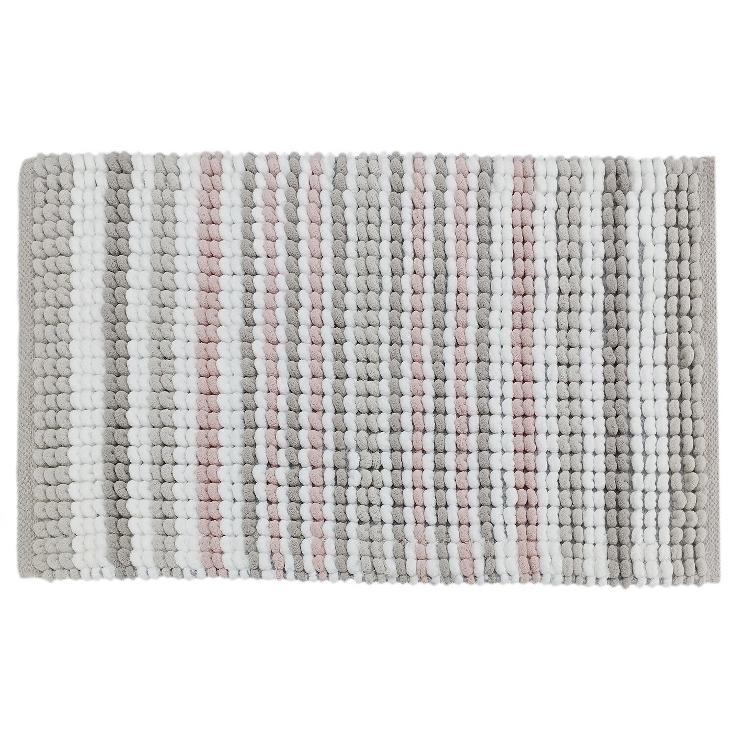 Milan Bath Mat - Blush Grey Image